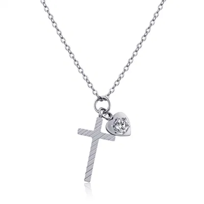 Stainless Steel Jewelry Female Cross Pendant Necklace