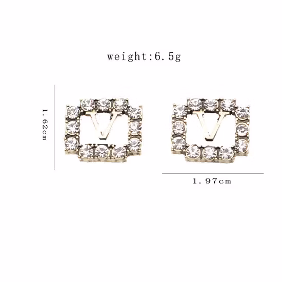 Wholesale Luxury Jewelry Famous Brand Stud Earrings Cc Gg Women Inspired Designer Earrings Popular Brand Hoop Earring